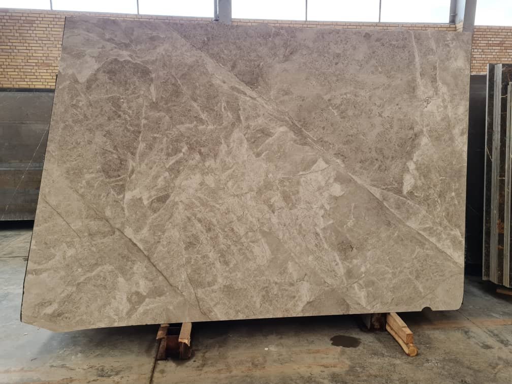 Persian Silk Tundra Grey Iranian marble detail